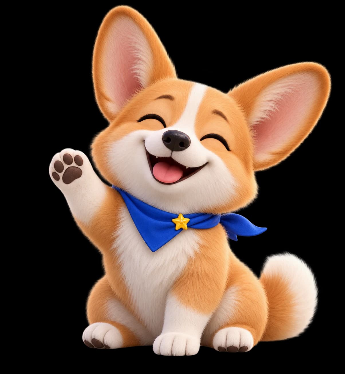 Hello corgi expression