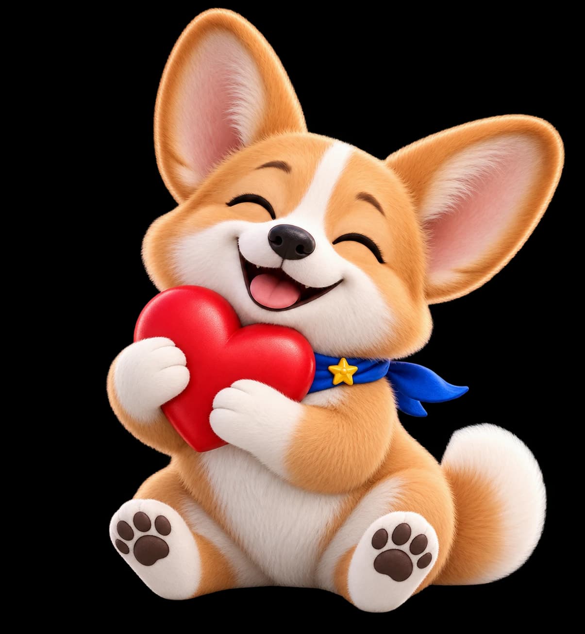 Love corgi expression
