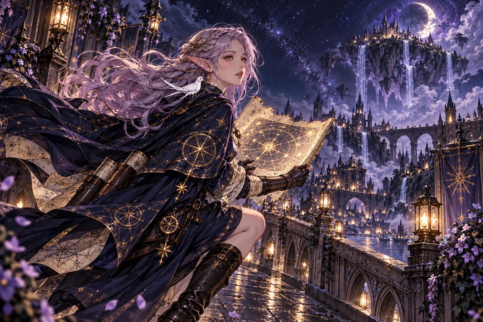 The same cartographer in a comic scene