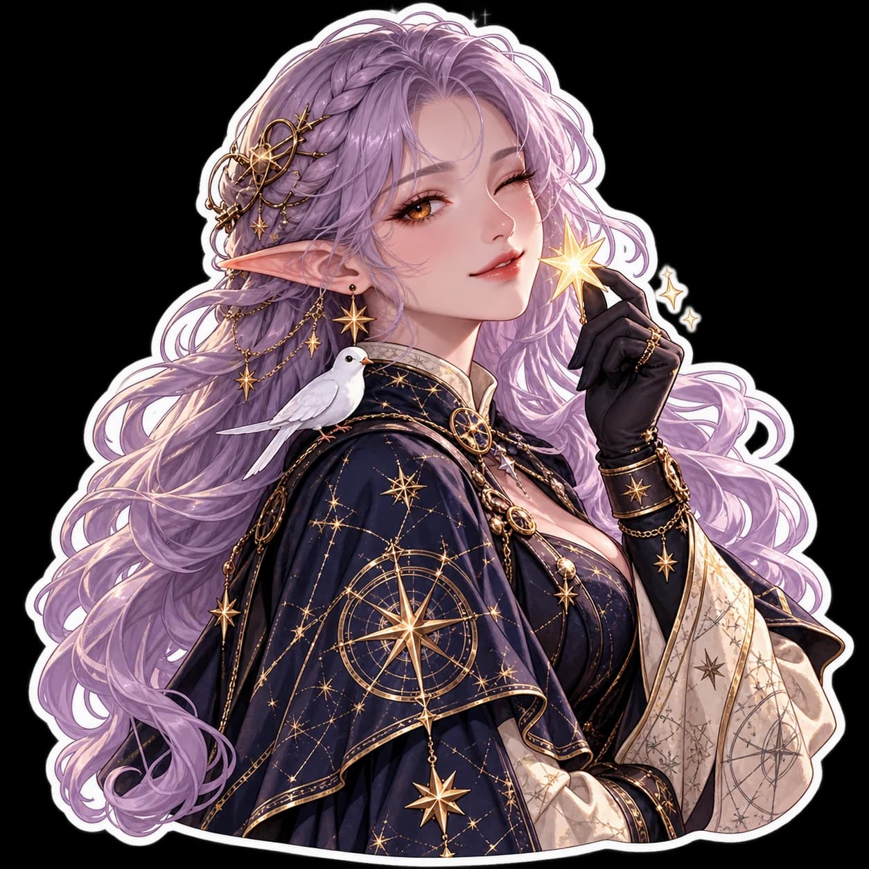 A sticker of the same cartographer